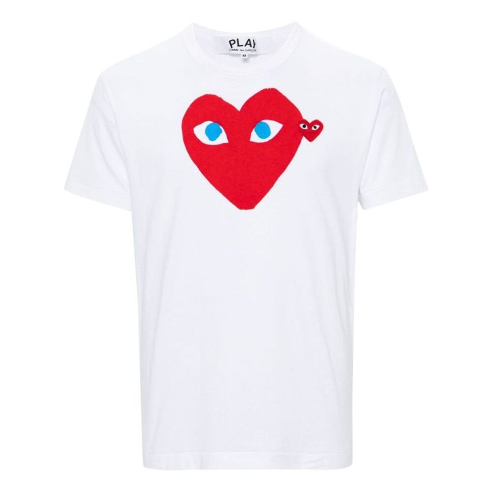 Comme Des Garçons Play Women Logo Cotton T-Shirt